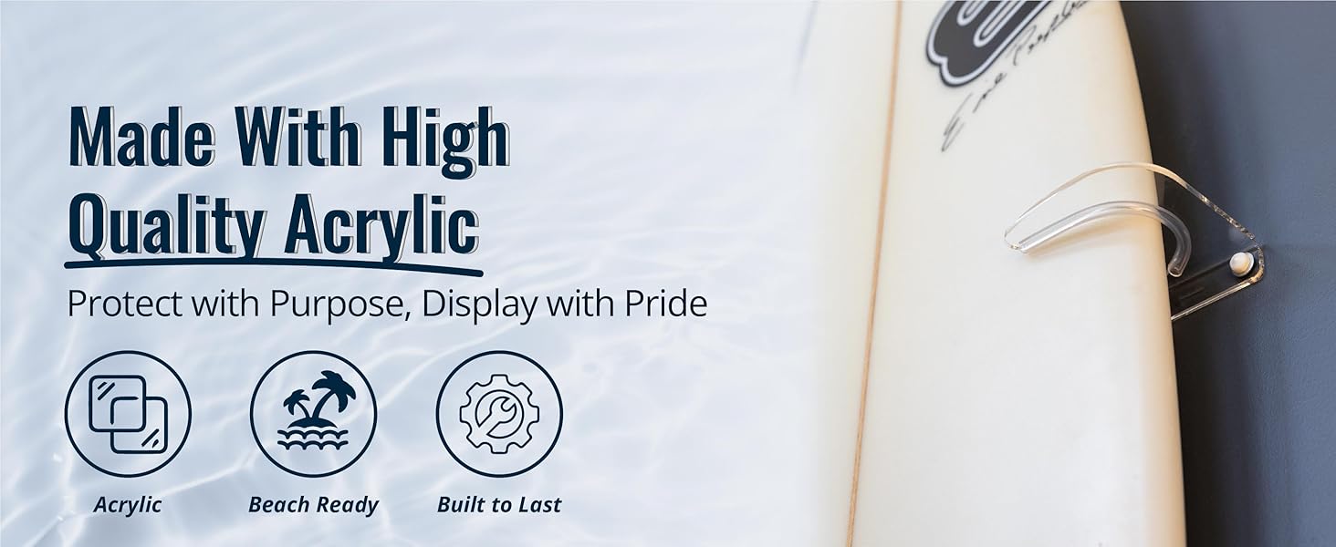 Floating Surfboard Wall Mount