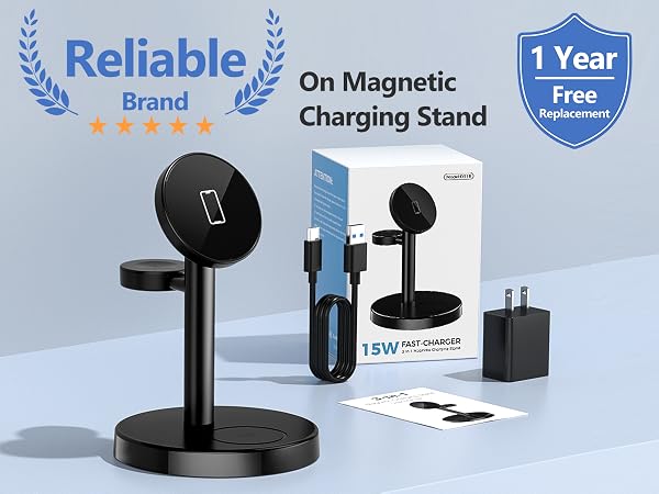 3 in 1 Fast Wireless Charging Station for Apple