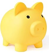 Large Piggy Bank, Unbreakable Plastic Money Bank, Coin Bank for Girls and Boys, Large Size Piggy ...