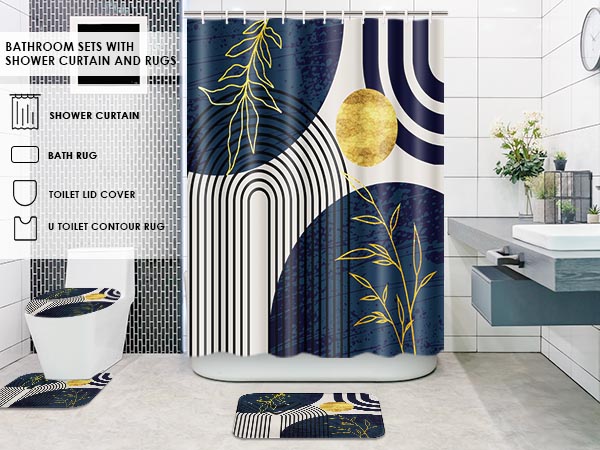 shower curtain set for bathroom and rug sets accessories accessory decor bath mat