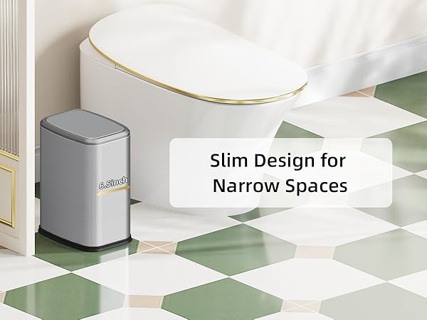 2.1 Gallon Bathroom Trash Can