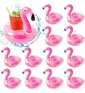Grobro7 12Pack Inflatable Pool Drink Holder Floating Coasters Multi Shape Swimming Cup Holder Wat...