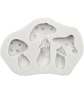 White Mushroom Silicone Mold Chocolate Candy Clay Mold For Diy Dessert Crystal Ice Mold Handmade ...