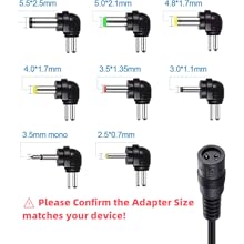 adapter tips plug adapter universal ac to dc 12V 6V 5V 4.5V 3V 7.5V 9V plug in power brick ac dc