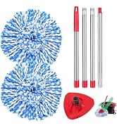 kCarpoly Mop Replacement Head, Spin Mop Refill Replacement Head Compatible with O Ceda 1 Tank, 2 ...