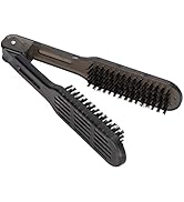 Cepillo Para Planchar Cabello Beard Styling Tools Hair Straightener Brush Double Side Antistatic ...