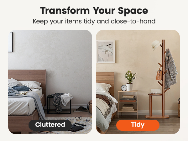 coat rack tree freestanding hat rack hall tree with shelf clothes rack entryway hallway bedroom