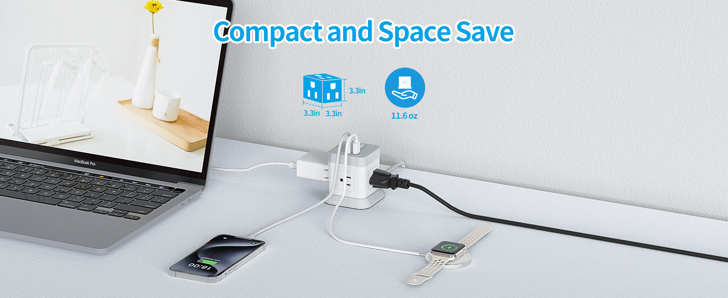 Sapce Save Power Strip