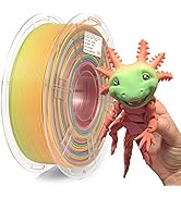 PLA+ 3D Printer Filament, Pla Filament 1.75mm Rainbow PLA, Color Change Filament Dimensional Accu...
