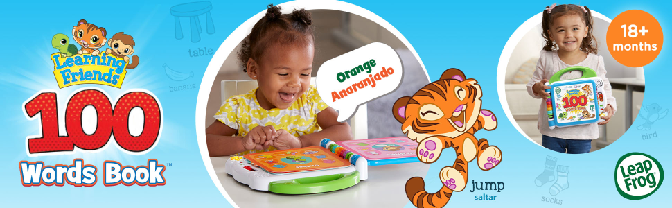 LeapFrog; Learning Friends; 100 Words Book; 18+ months
