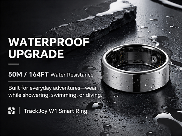 silver smart ring for women