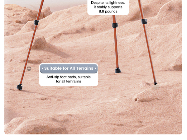 tripod character, 74 inch, aluminium alloy