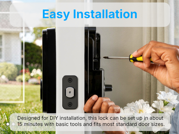 Easy Installation DIY Set Up Most Standard Front Doors