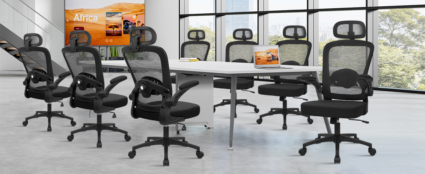 black mesh office chair