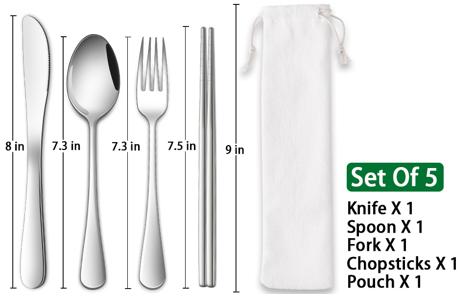 Travel Utensils Set