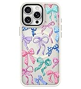 BITOBE Case for iPhone 16 Pro Max [Compatible with MagSafe] Cute Ribbon Bow Pattern for Women Gir...