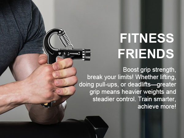 Grip Strength Trainer Kit, Hand Gripper Strengthener