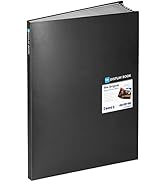 Sooez Heavy Duty Binder with Plastic Sleeves 18"x24", Portfolio Folder with 30 Clear Sheet Protec...