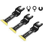 AMZBSAW 3 PCS Titanium Multitool Blades Metal Cutting, Extra Long Multitool Blades for Metal Nail...
