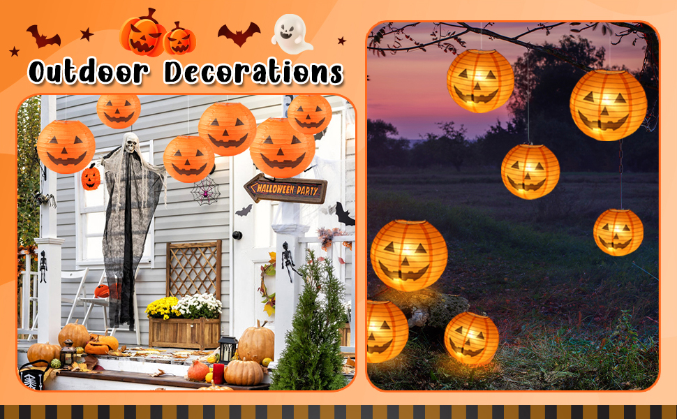 Halloween paper lanterns