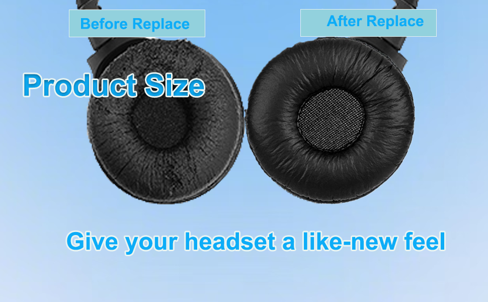 Replacement 50mm Ear Pads Designed for Headphone Plantronics