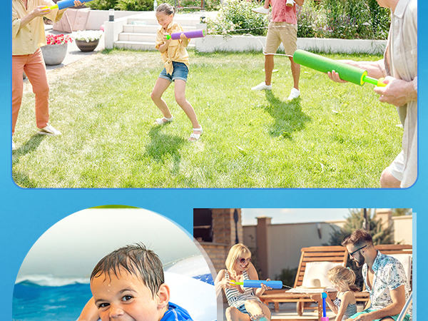 water gun blaster super soaker toys foam bulk squirt guns pool toys for kids ages 4-8 8-12