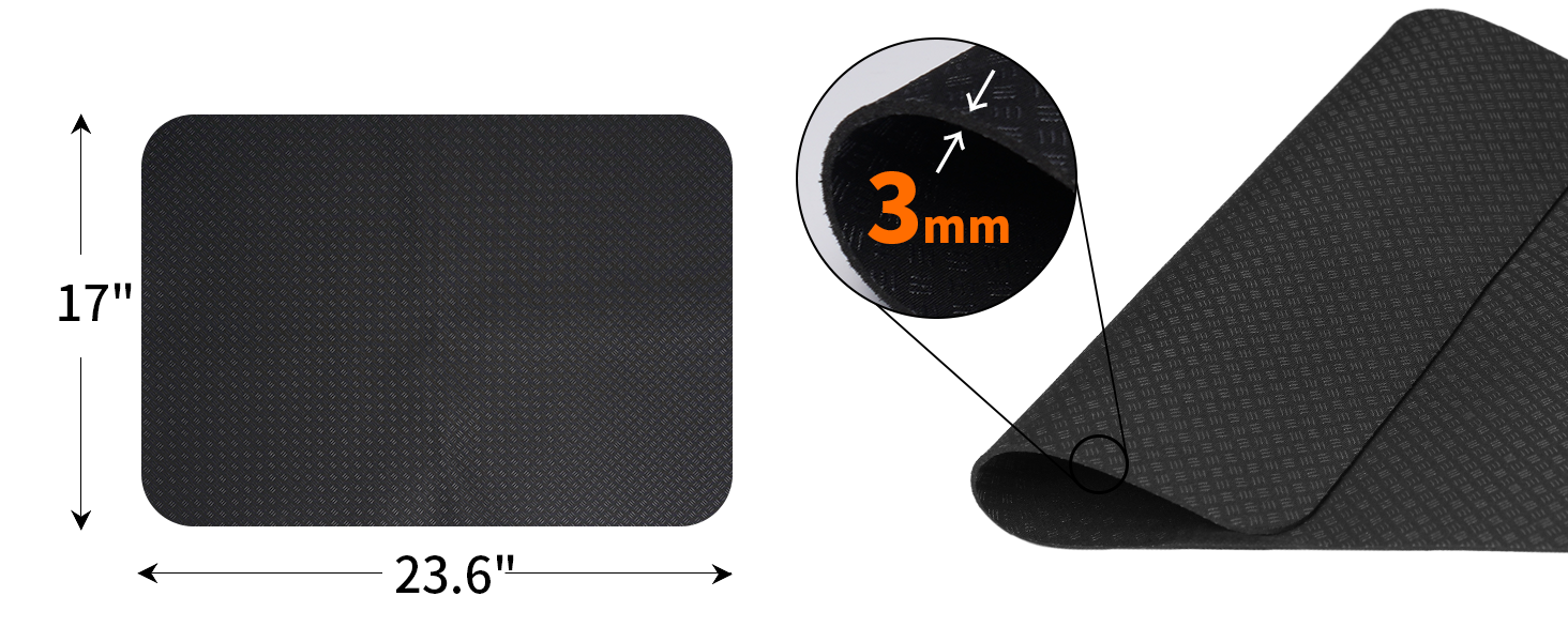 elliptical mat for carpet