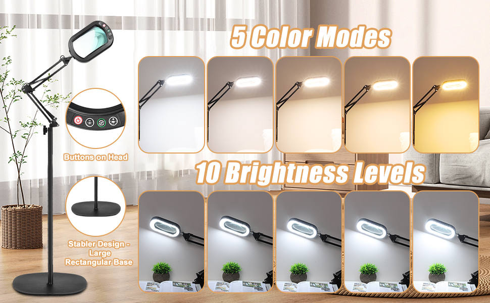 floor Magnifying light