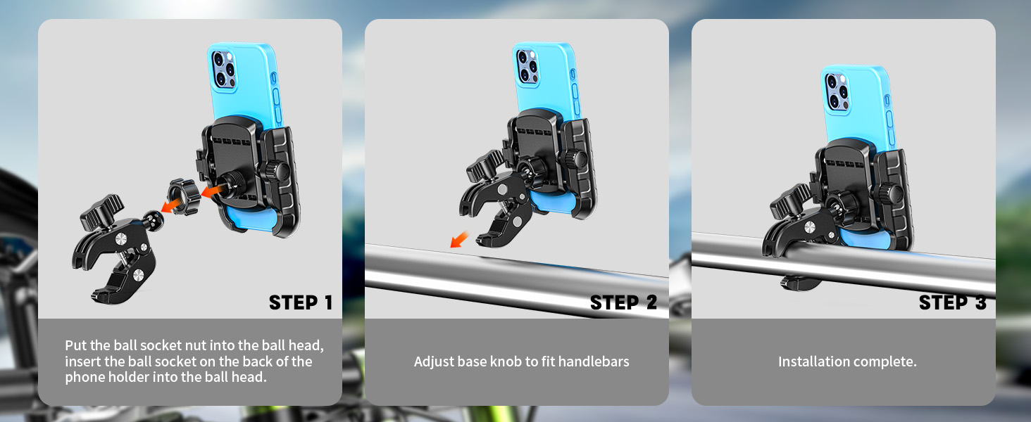 motorcycle phone mount
