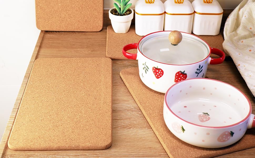 cork trivets for hot dishes