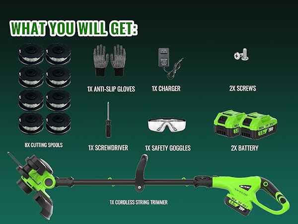 battery operated weed wacker cordless cordless string trimmer