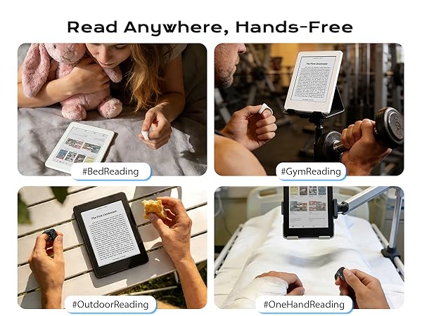Great for hands-free reading while eating, nursing, or relaxing under blankets
