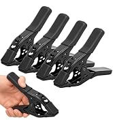 4-Piece 8-inch Spring Clamps, Heavy Duty Metal Woodworking Clips Spring Clips, 3.4 inch Jaw Openi...