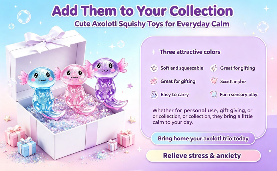 Axolotls Squishies