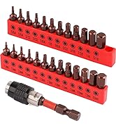 Premium 25-Piece Allen Key Drill Bit Set - Durable Allen Wrench Bits with Strong Magnetic Tips, S...