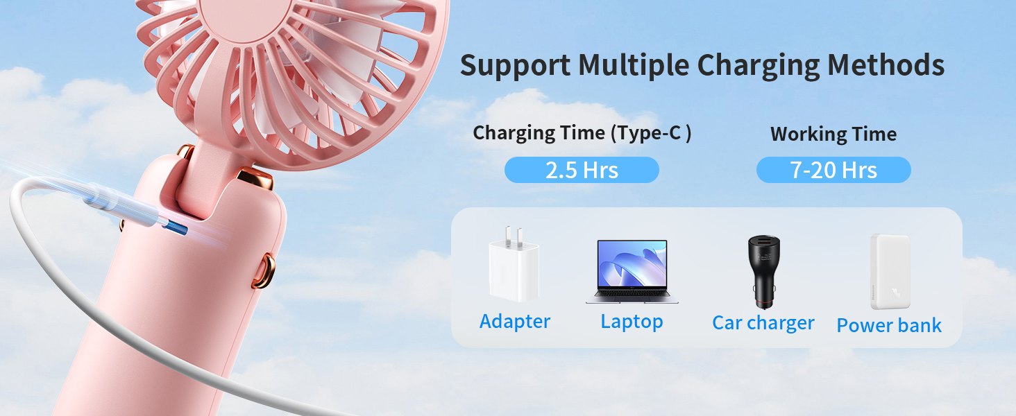 rechargeable fan portable