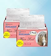 Pre Cut Silver Pop-Up Hair Foil, Star Rose Embossed Highlighting Aluminum Foil - 5 x 11 Inch
