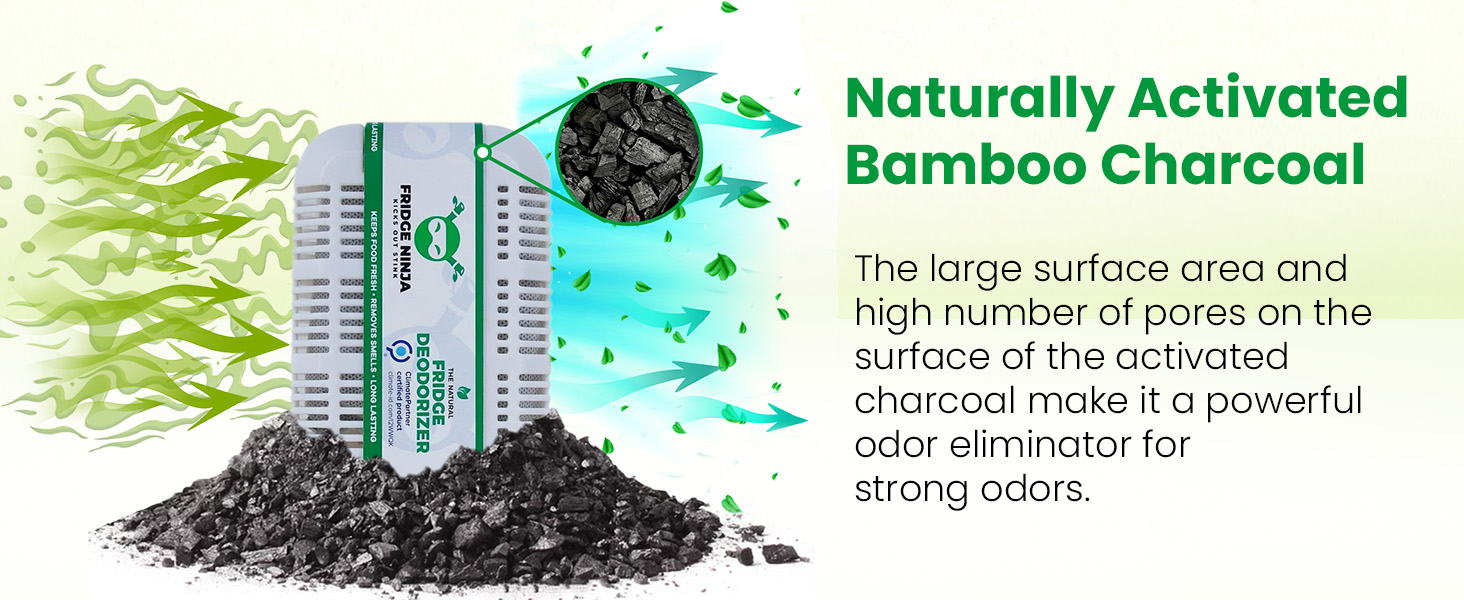 Naturally Activated Bamboo Charcoal Large Surface Area and High Number of Pores
