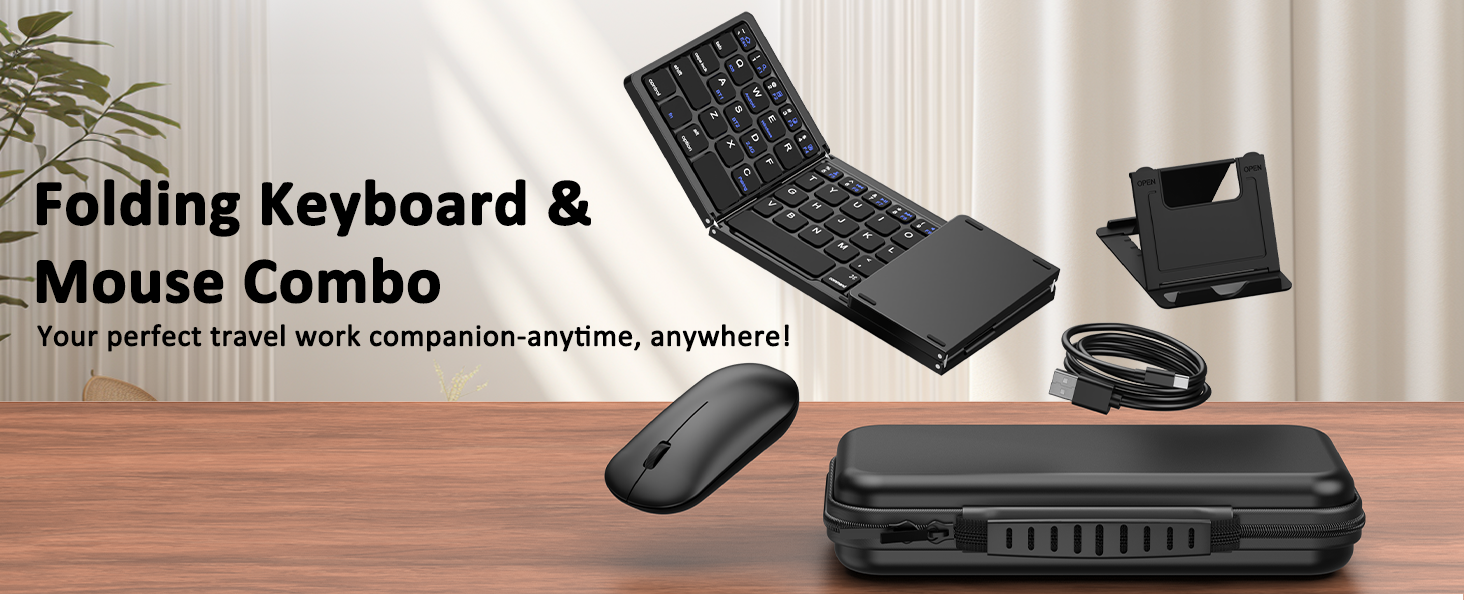 foldable keyboard and mouse