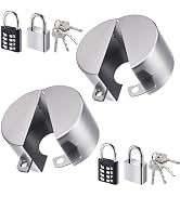 Outdoor Faucet Lock, 2 Pack Water Spigot Lock with Dual Anti-Theft, Stainless Steel Cover &amp; Padlo...
