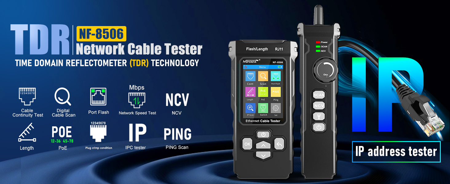 NOYAFA NF-8506 Network Cable Tester IPC tester