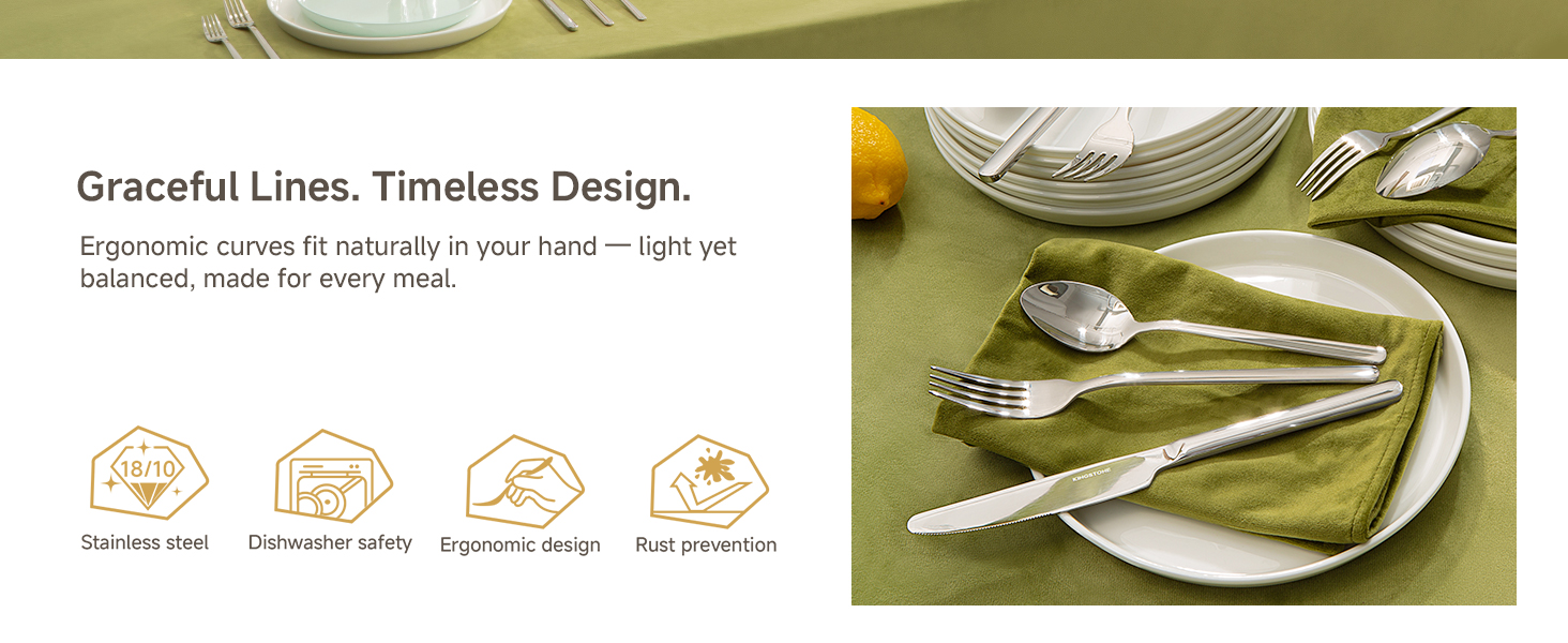 18/10 stainless steel flatware