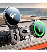 LISEN for Qi2 15W MagSafe Car Mount Charger, [Safer &amp; Faster] Magsafe Car Charger, Vent Magnetic ...