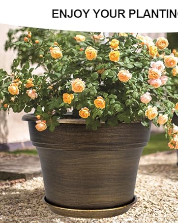 flower pots with drainage