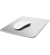 Hard Silver Metal Aluminum Mouse Pad Mat Smooth Magic Ultra Thin Double Side Mouse Mat Waterproof...