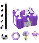 AXHJ Electric Balloon Pump, Portable Electric Air Balloon Pump Dual Nozzle Air Blower Pump AC110V