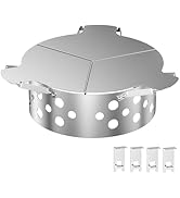 Skyflame Heat Controller for 22" Charcoal Kettle Grills, Stainless Steel BBQ Smoking Gilling Kit ...