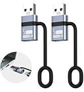 Liaoan USB to USB C3.0 Adapter 2 Packs, Type-C Male to USB 3.0 Female Adapter, Compatible with Ma...