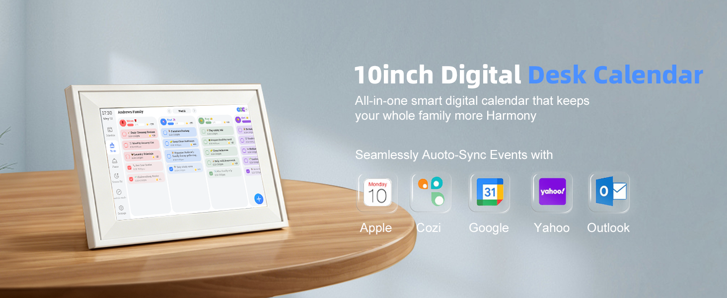 digital desk calendar