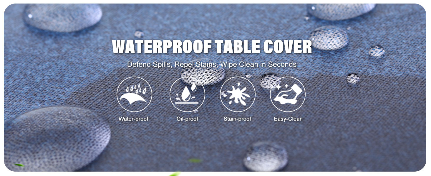 Fitted Picnic Table Cover with Bench Covers Waterproof Elastic Edges